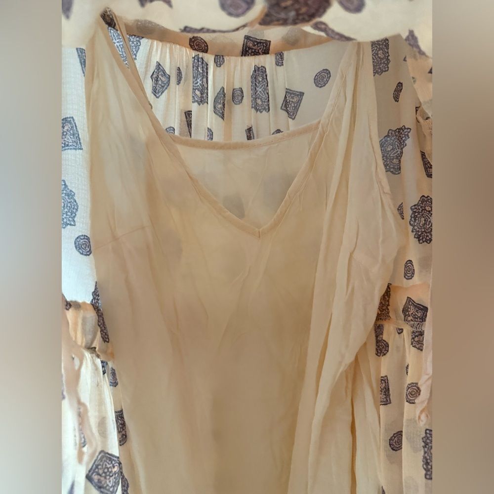 New Free People Womens Mini
Dress Tunic Tea Combo Beige
Cream Sz Small - Picture 13 of 16